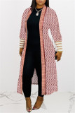 Multicolor Fashion Casual Print Cardigan Outerwear