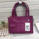 Purple Fashion Simplicity Geometric Letter Bags