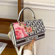 Black Fashion Street Letter Patchwork Bags
