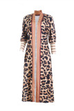 Leopard Print Fashion Casual Print Cardigan Outerwear