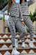 Black And White Fashion Casual Print Patchwork Letter Hooded Collar Long Sleeve Two Pieces