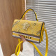 Yellow Fashion Casual Letter Print Patchwork Bags