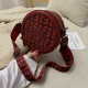 Red Fashion Vintage Letter Patchwork Bags
