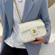 White Fashion Casual Letter Patchwork Bags
