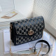 Black Fashion Casual Letter Patchwork Bags