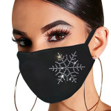 Black Fashion Casual Hot Drilling Face Mask