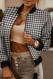 Leopard Print Fashion Casual Print Cardigan Zipper Collar Outerwear