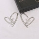 Silver Fashion Simplicity Letter Patchwork Earrings