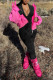 Black Casual Solid Patchwork Zipper Regular Jumpsuits