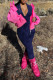 Royal Blue Casual Solid Patchwork Zipper Regular Jumpsuits