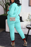 Pink Casual Print Patchwork O Neck Long Sleeve Two Pieces