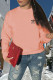 Pink Fashion Casual Print Letter O Neck Tops