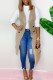 Khaki Fashion Casual Solid Cardigan Turndown Collar Outerwear