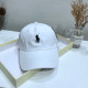 White Fashion Simplicity Embroidered Hat