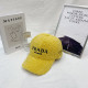 Yellow Fashion Simplicity Letter Embroidered Hat