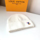 White Fashion Simplicity Letter Patchwork Hat