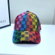Rainbow Color Fashion Simplicity Letter Patchwork Hat