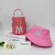 Rose Red Fashion Casual Hot Drilling Letter Bags