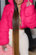Rose Red Fashion Casual Solid Cardigan Hooded Collar Outerwear