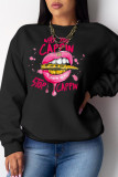 Grey Street Daily Print Patchwork O Neck Tops