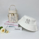 White Fashion Casual Hot Drilling Letter Bags