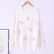 White Fashion Celebrities Letter Embroidered Patchwork O Neck Tops