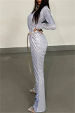 Pink Fashion Casual Solid With Belt V Neck Regular Jumpsuits