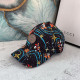 Black Fashion Street Character Patchwork Hat