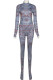 Grey Fashion Casual Print Patchwork O Neck Long Sleeve Two Pieces