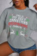 Grey Cute Vacation Print Patchwork O Neck Tops