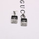 Silver Fashion Celebrities Letter Patchwork Earrings