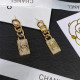 Gold Fashion Celebrities Letter Patchwork Earrings