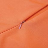 Orange Sexy Solid Hollowed Out Patchwork O Neck Straight Jumpsuits