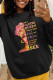 Black Street Print Patchwork O Neck Tops