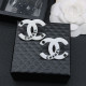 White Fashion Celebrities Letter Patchwork Earrings