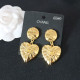 Gold Fashion Vintage Letter Patchwork Earrings