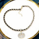 Gold Fashion Simplicity Letter Patchwork Hot Drill Necklaces