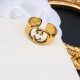 Gold Fashion Simplicity Letter Hollowed Out Rings