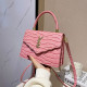 Pink Fashion Simplicity Solid Letter Bags