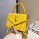 Yellow Fashion Simplicity Solid Letter Bags