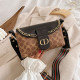 Brown Fashion Casual Print Patchwork Bags