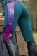 Army Green Casual Sportswear Print Patchwork Skinny Mid Waist Trousers
