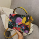 Yellow Fashion Casual Print Patchwork Bags