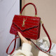 Red Fashion Simplicity Solid Letter Bags