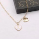 White Fashion Simplicity Letter Chains Necklaces
