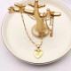 Gold Fashion Simplicity Letter Chains Necklaces