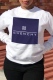 White Casual Street Print Patchwork O Neck Tops