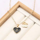 Black Fashion Simplicity Letter Chains Necklaces
