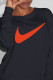 Black Fashion Sportswear Print Patchwork O Neck Tops