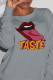 Grey Street Sportswear Print Patchwork O Neck Tops